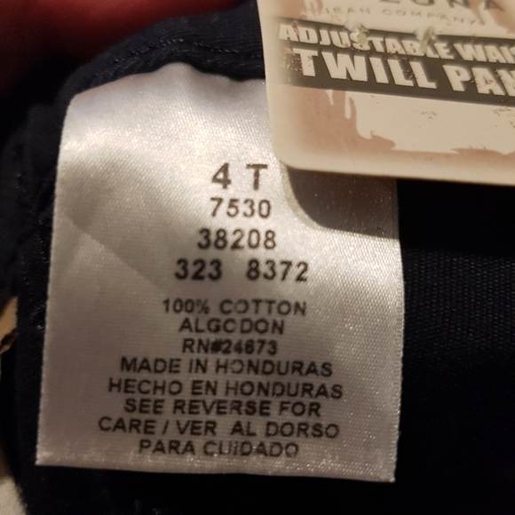 Arizona boys size 4T navy twill boys pants New - Picture 4 of 4